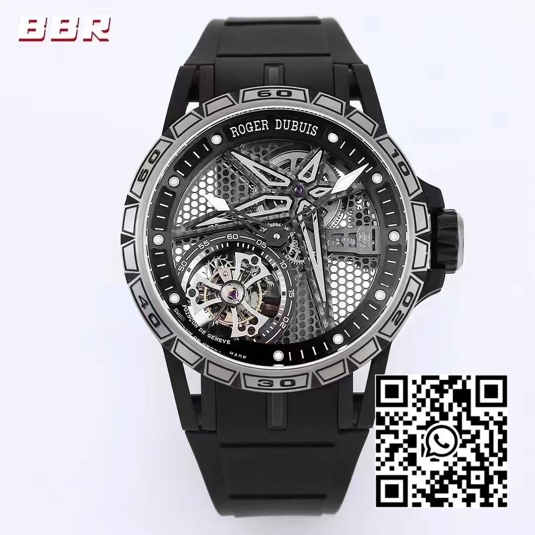 Roger Dubuis Excalibur SPIDER RDDBEX0815 BBR Factory Best Edition Skeleton Black Dial