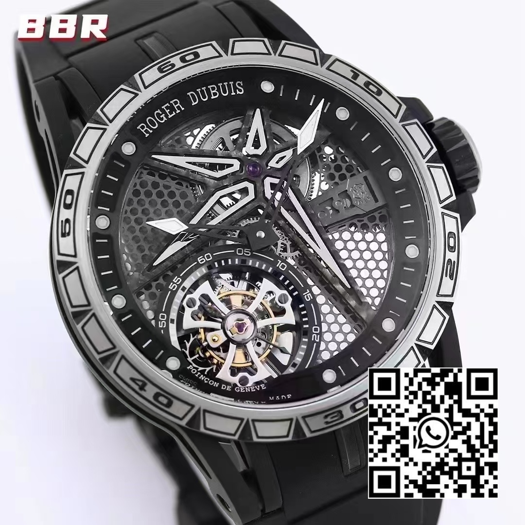 Roger Dubuis Excalibur SPIDER RDDBEX0815 BBR Factory Best Edition Skeleton Black Dial