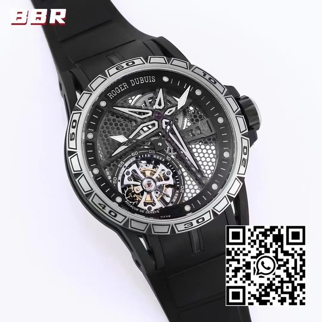 Roger Dubuis Excalibur SPIDER RDDBEX0815 BBR Factory Best Edition Skeleton Black Dial