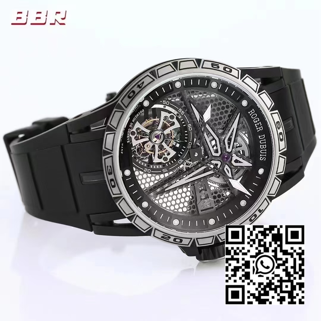 Roger Dubuis Excalibur SPIDER RDDBEX0815 BBR Factory Best Edition Skeleton Black Dial