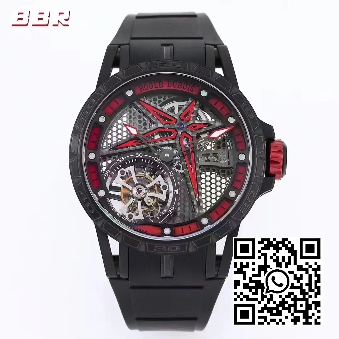 Roger Dubuis Excalibur SPIDER RDDBEX0817 BBR Factory Best Edition Skeleton Black Dial