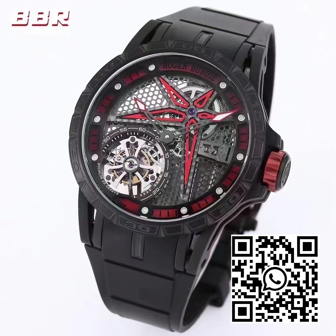 Roger Dubuis Excalibur SPIDER RDDBEX0817 BBR Factory Best Edition Skeleton Black Dial