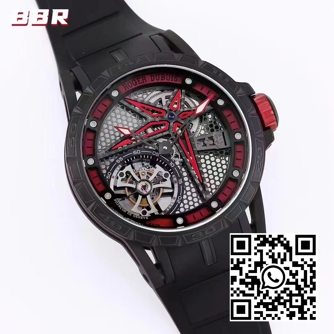 Roger Dubuis Excalibur SPIDER RDDBEX0817 BBR Factory Best Edition Skeleton Black Dial