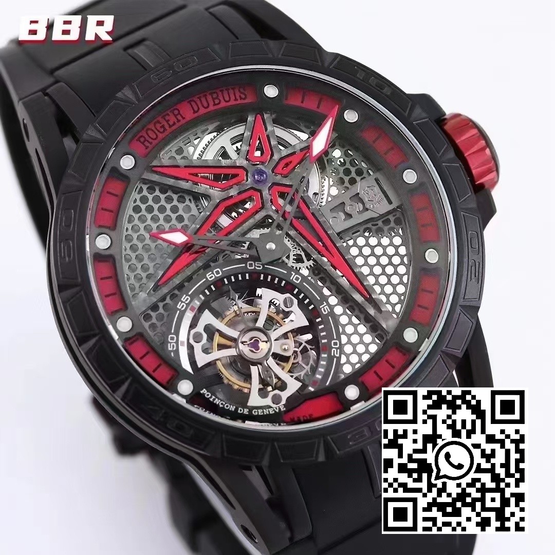 Roger Dubuis Excalibur SPIDER RDDBEX0817 BBR Factory Best Edition Skeleton Black Dial