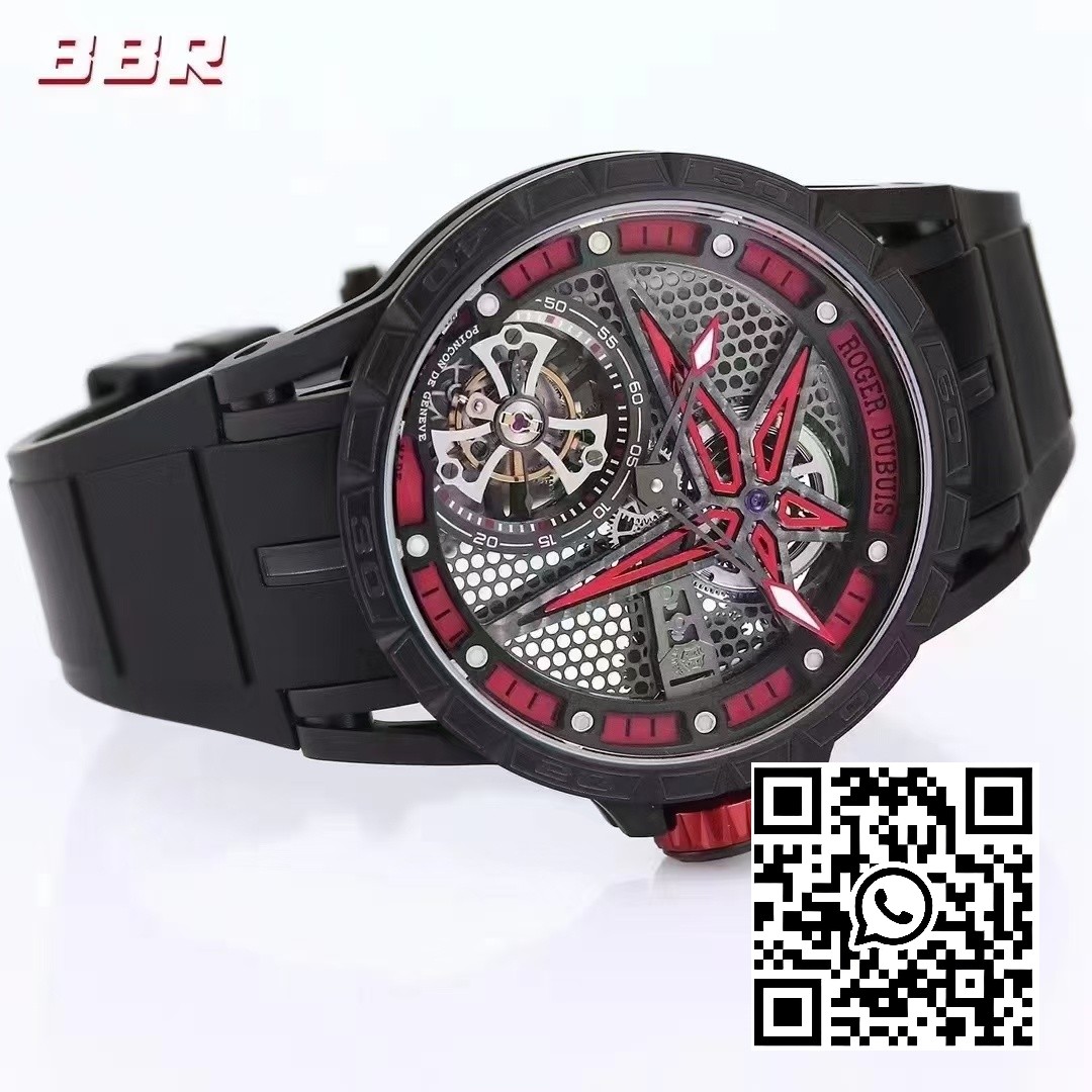 Roger Dubuis Excalibur SPIDER RDDBEX0817 BBR Factory Best Edition Skeleton Black Dial