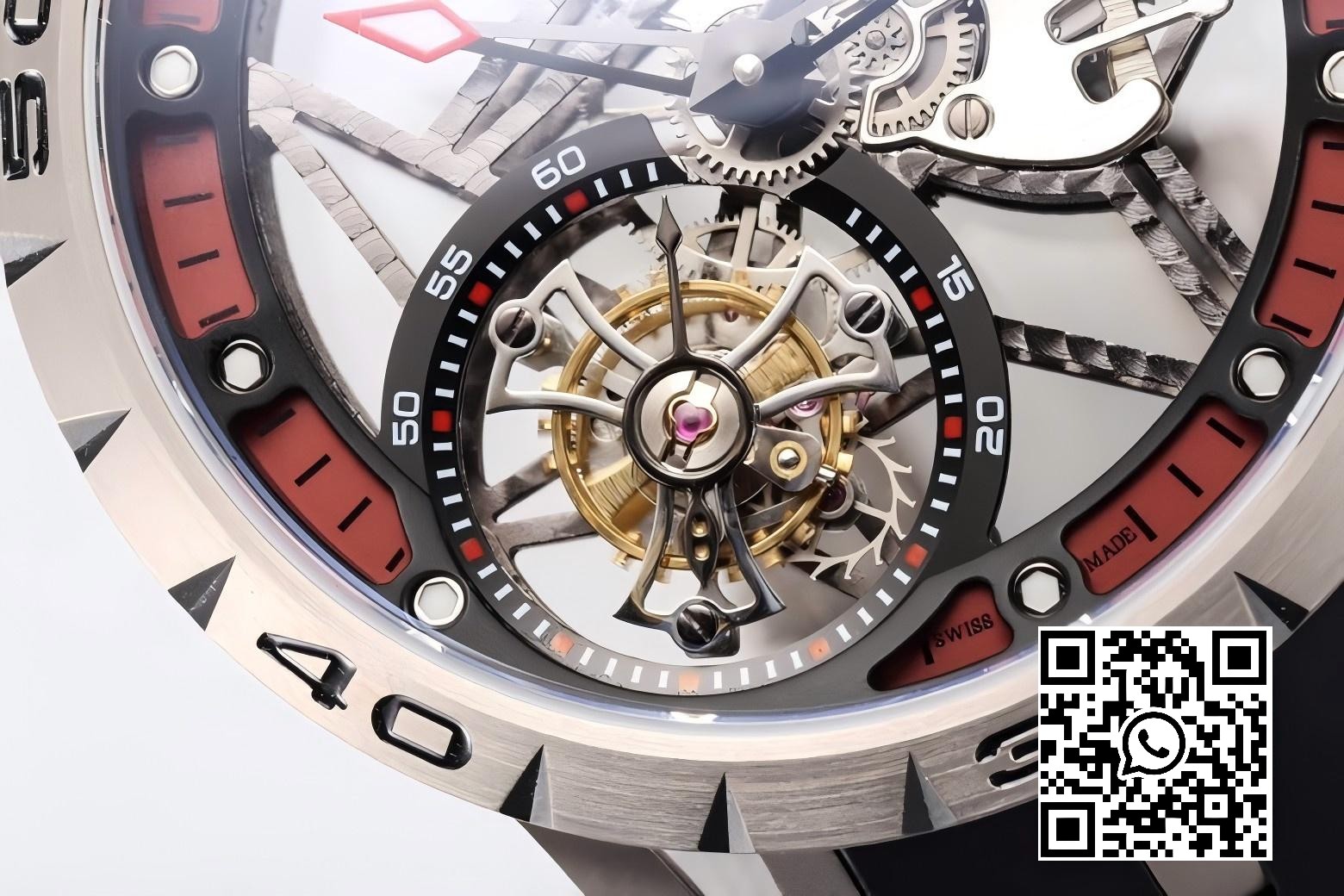 Roger Dubuis Excalibur RDDBEX0454 BBR Factory 1:1 Best Edition Skeleton Black Dial