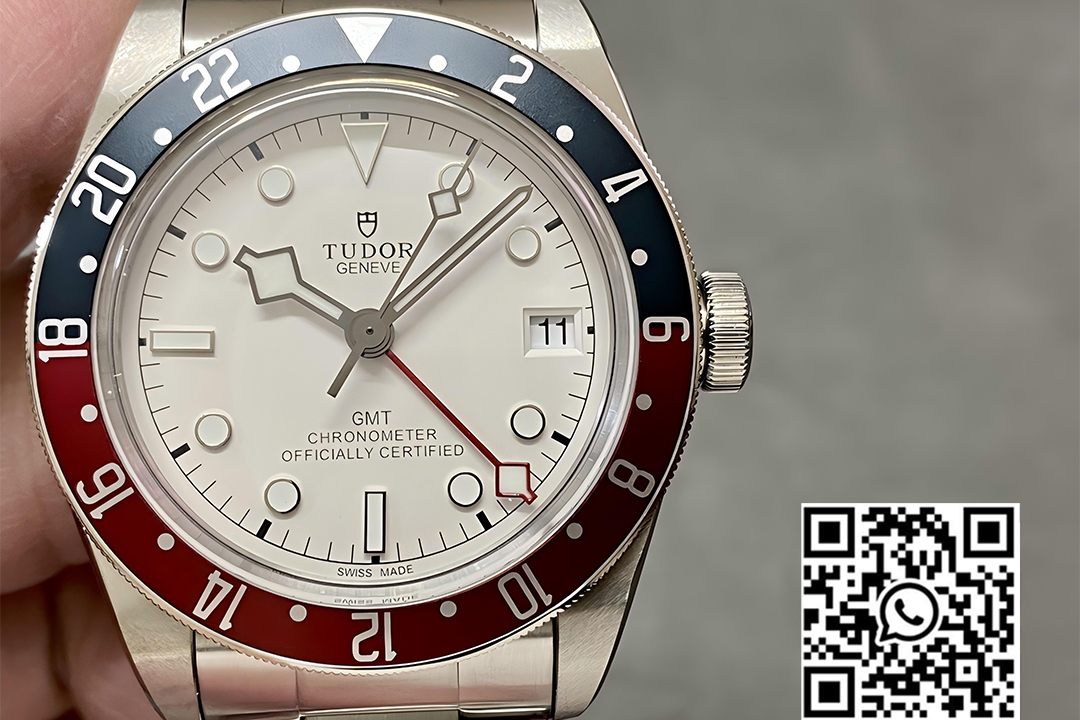 Tudor M79830RBBlack Bay GMT Pepsi Blue/Red Bezel ZF Factory 1:1 Best Edition White Dial