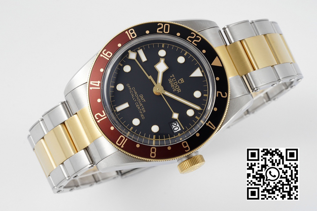 Tudor M79833 Black Bay GMT S&G Black/Brown Bezel ZF Factory 1:1 Best Edition on SS/YG Bracelet A2836