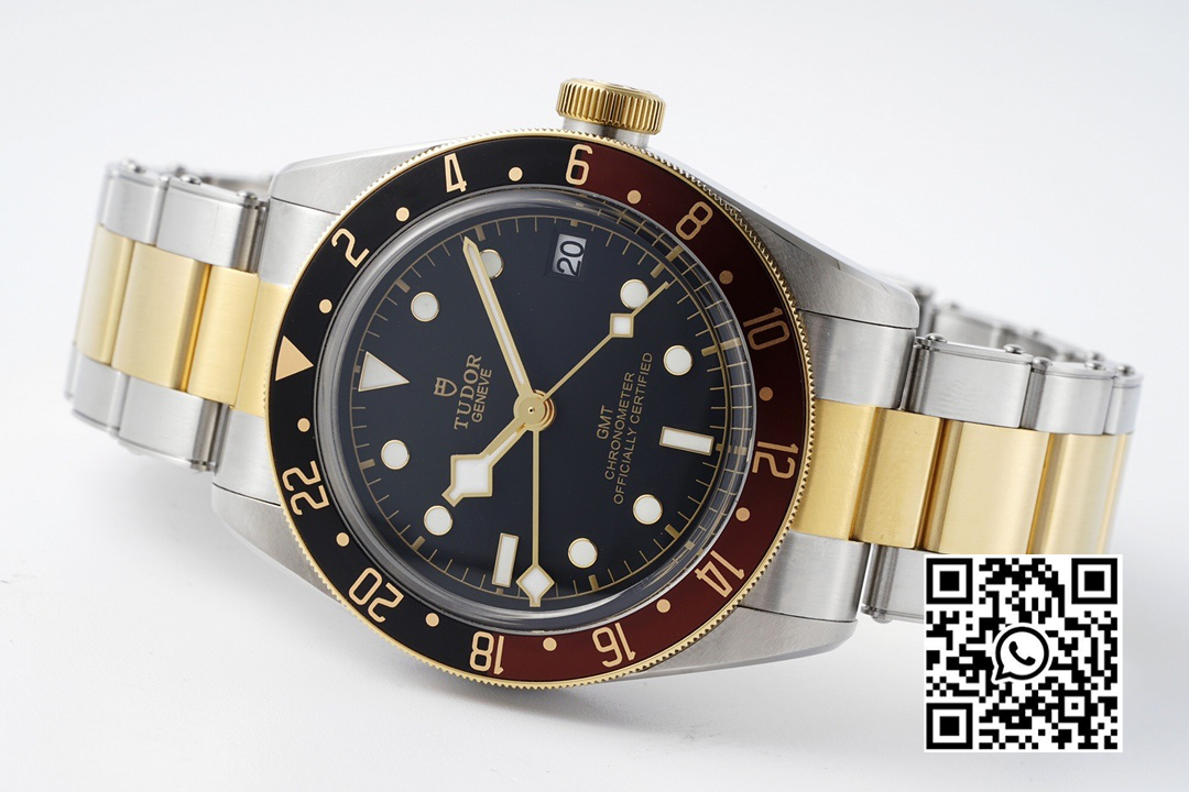 Tudor M79833 Black Bay GMT S&G Black/Brown Bezel ZF Factory 1:1 Best Edition on SS/YG Bracelet A2836