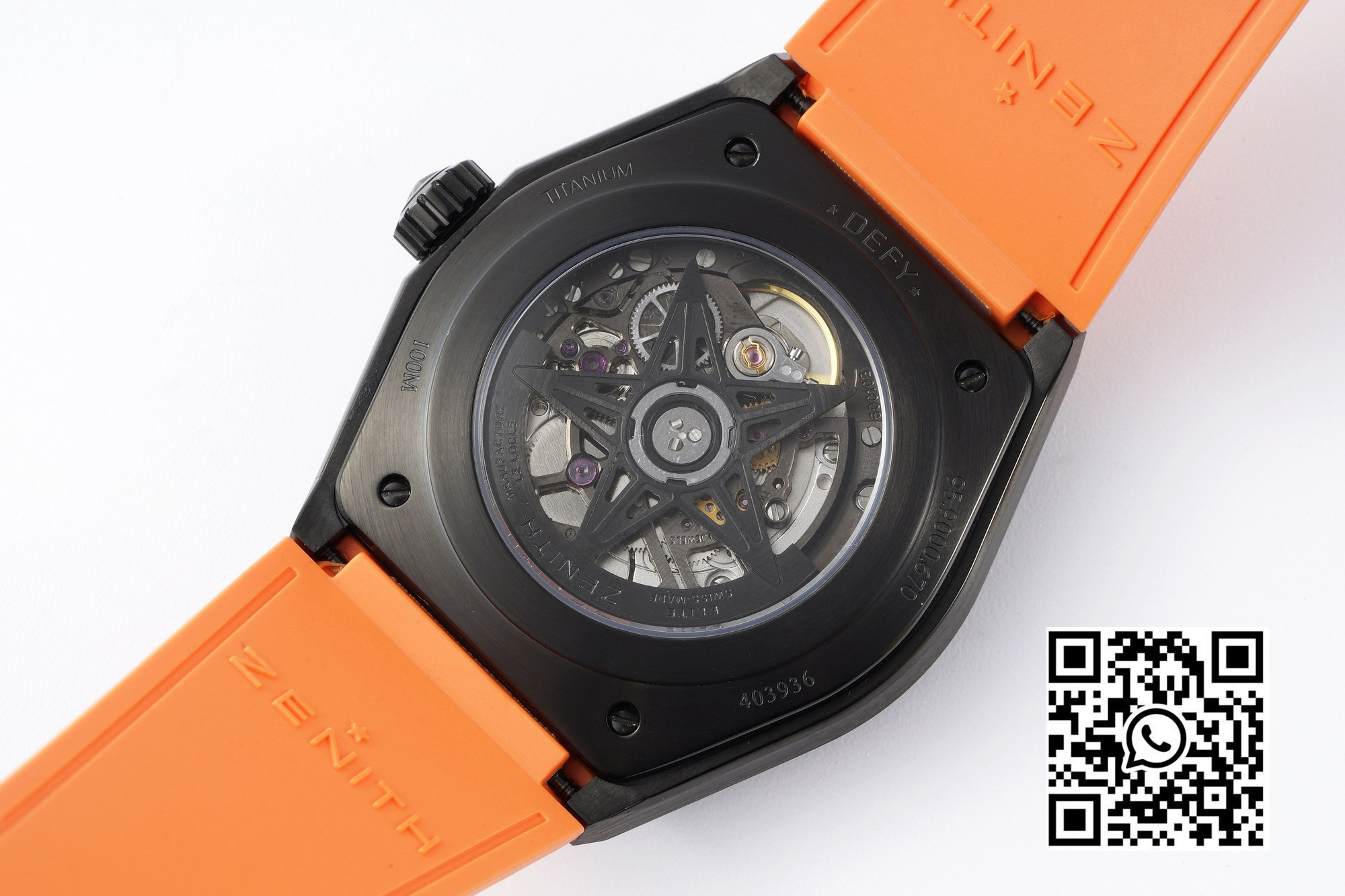 ZENITH Defy Classic 49.9001.670/78.R781 PVD LF Factory 1:1 Best Edition Skeleton Orange Dial